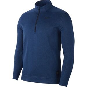 Nike Golf Men's Heathered Blue 1/4 Zip Pullover - size L